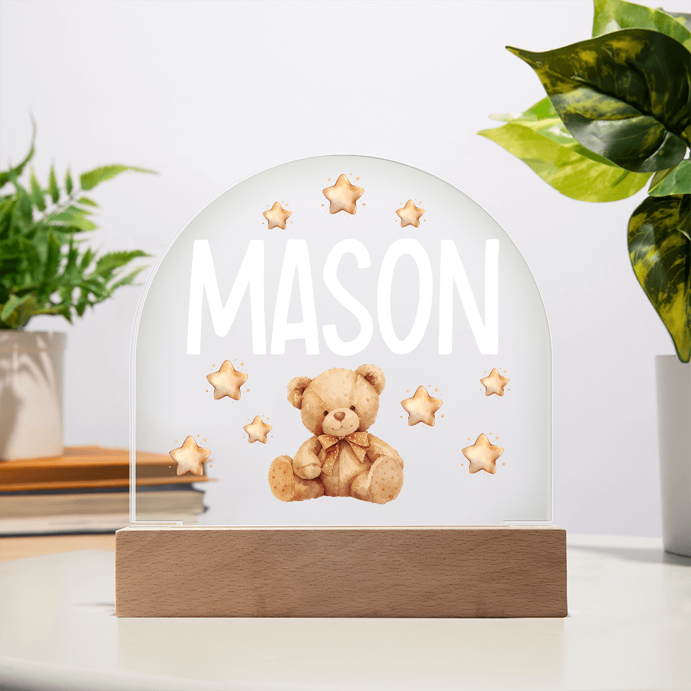 Personalized Teddy Bear Night Light